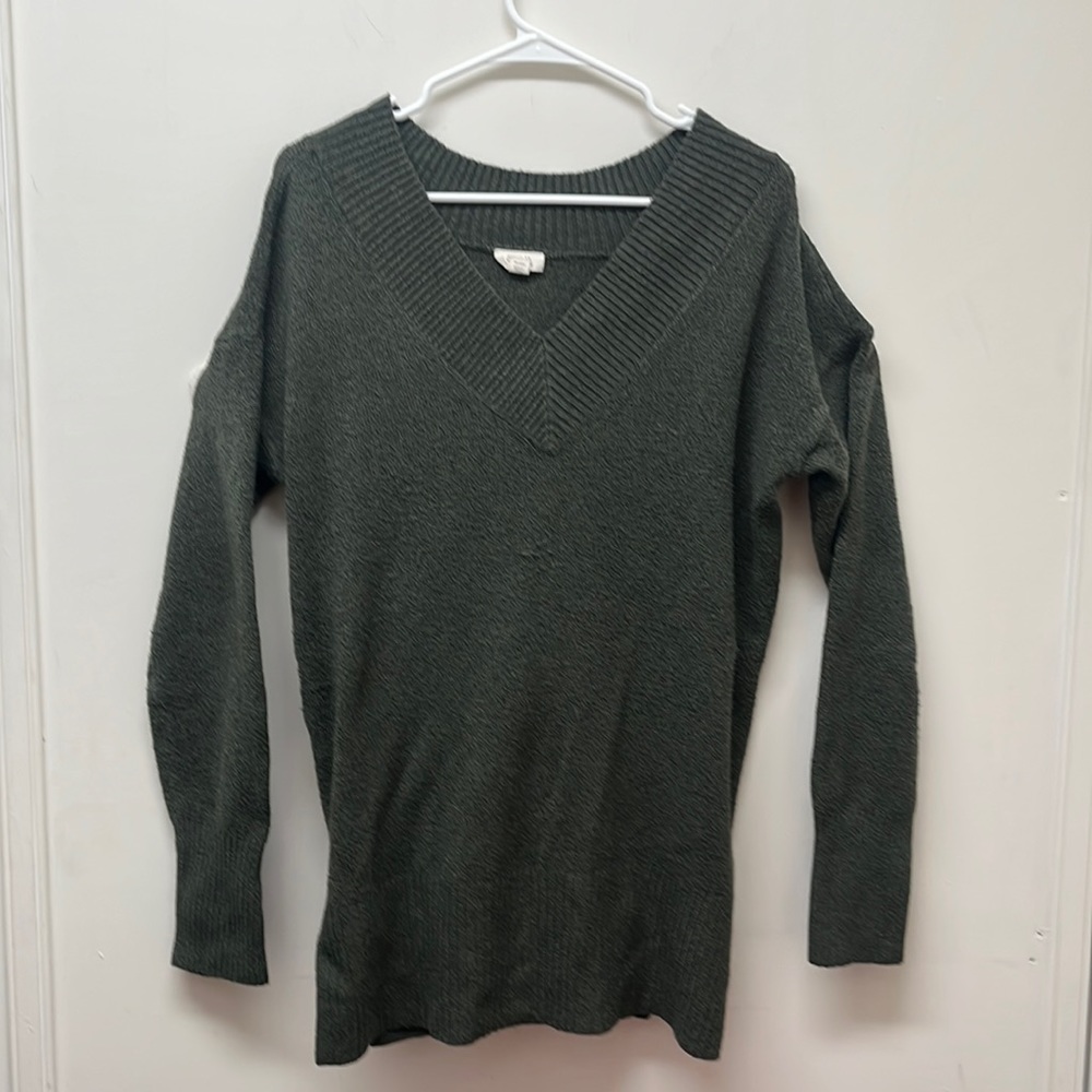 A.N.A. Olive Long Sleeve Sweater - Size L